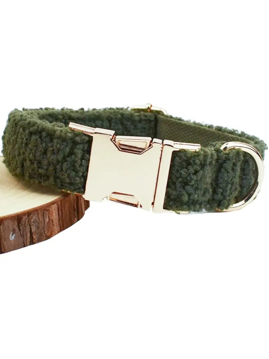 Green Teddy Collar & Leash